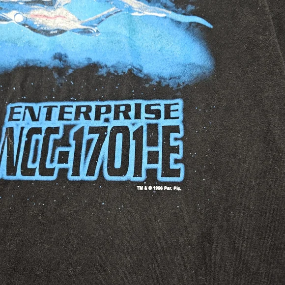 Vintage 1996 Star Trek First Contact Movie Release T Shirt Adult L Sci Fi RARE